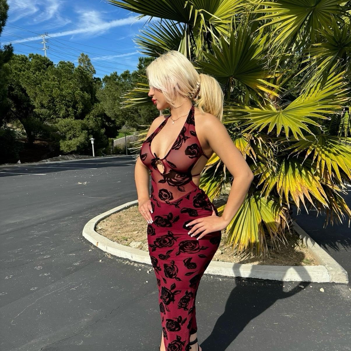 Kacey Midi Halter Dress