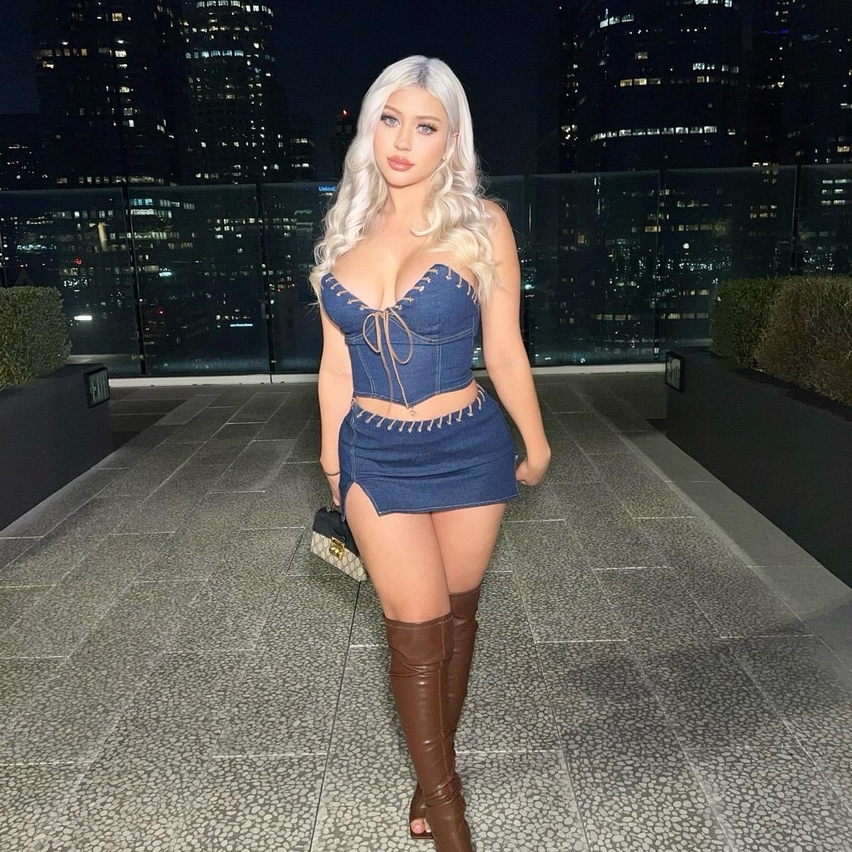 Denim Lover Skirt Set
